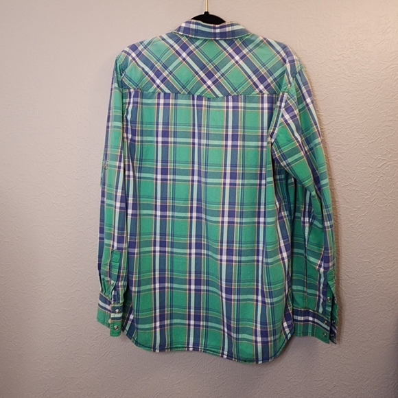 AMONGST OTHERS American Legacy Western Mens L Pear Snap Brushpopper BoxB - Picture 6 of 6